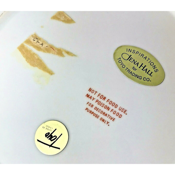 Decorative Plate Jena Hall Inspirations Toyo Trading Co Purple Grapes Bows - Picture 4 of 6